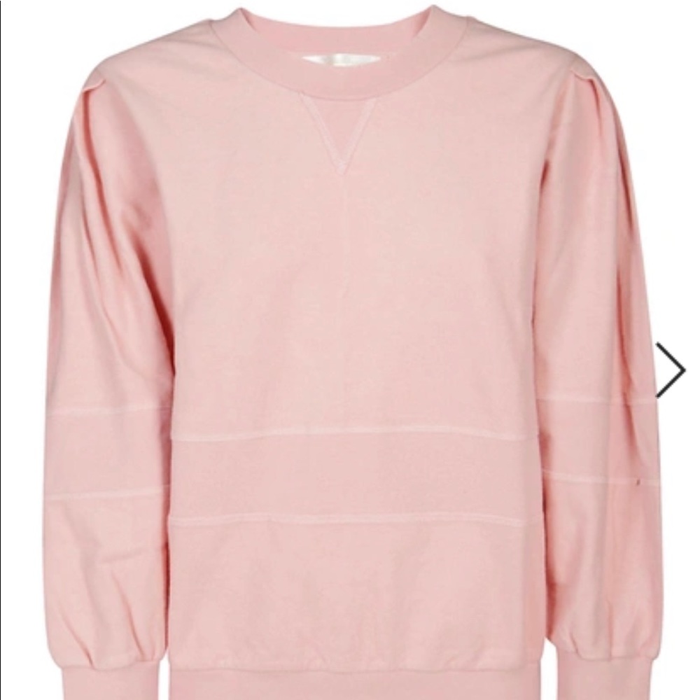 Loveshack Fancy pink fleece sweatshirt